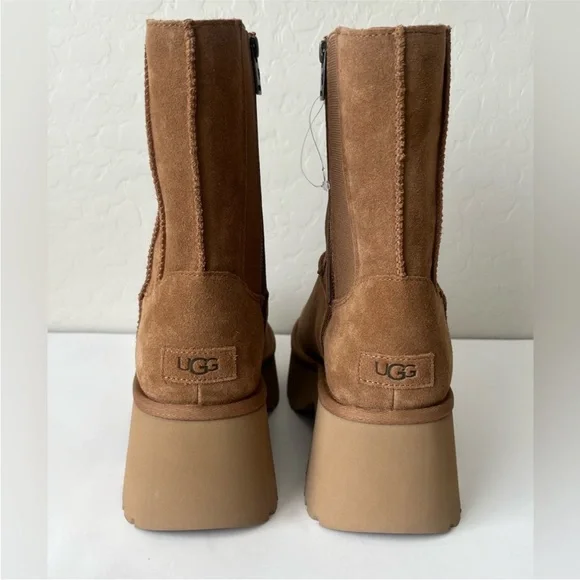 Ugg Classic Platform New Heights Twin Seam Women's Chestnut Boots, NEW - Picture 10 of 12